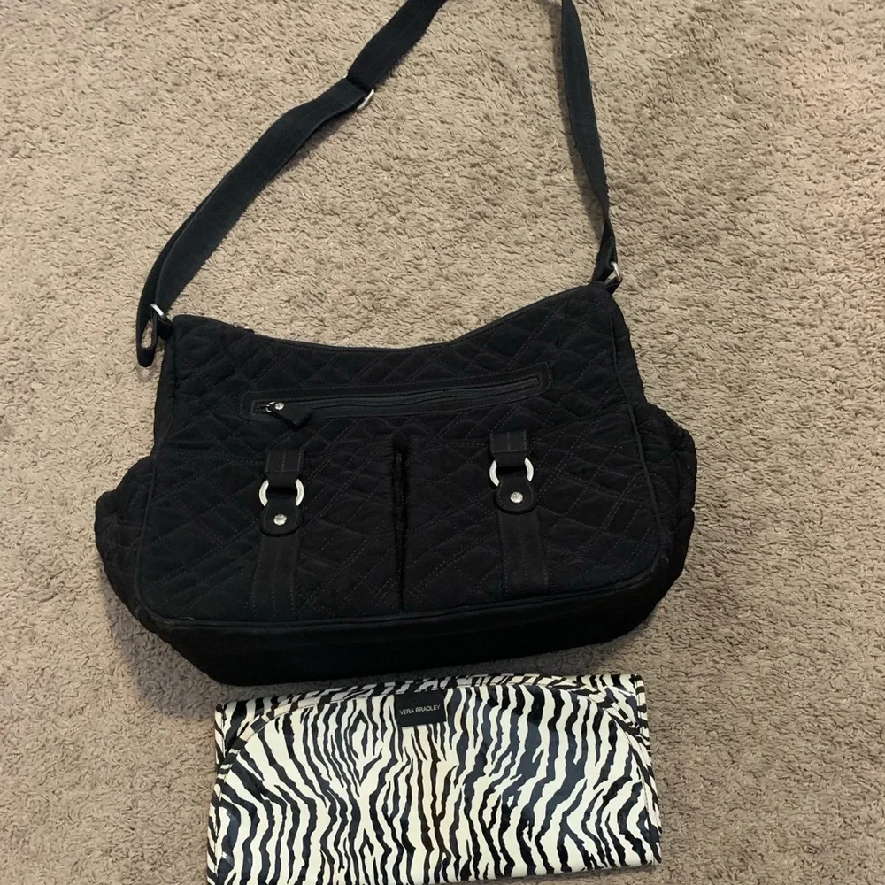 Vera Bradley Black Diaper Bag Changing Pad